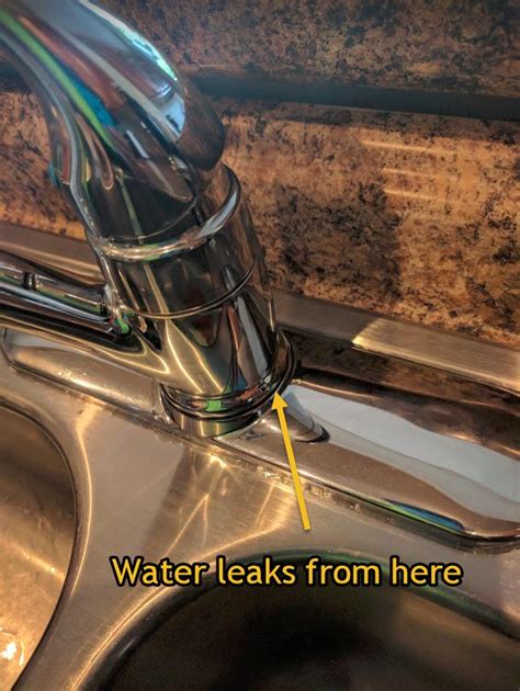 why is the base of my kitchen faucet leaking|Sealing A Leaky Faucet Base Plate